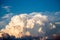 cumulus clouds looking threatening in summer