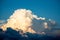 cumulus clouds looking threatening in summer