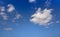 Cumulus clouds perfect white in blue sky