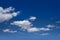 Cumulus clouds perfect white in blue sky