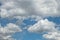 Cumulus Cumulonimbus Stratocumulus clouds in the sky