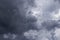 Cumulus epic grey dark storm clouds background texture