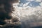 cumulus rain clouds before a thunderstorm