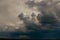 cumulus rain clouds before a thunderstorm