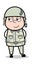 Cunning Smile - Cute Army Man Cartoon Soldier Vector Illustration