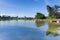 Cunningham Lake on a sunny day, San Jose, south San Francisco bay area, California