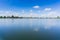 Cunningham Lake on a sunny day, San Jose, south San Francisco bay area, California