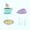 Cup, cake, cookies