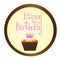 Cup cake happy birthday