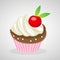 Cup cake icons great for any use. Vector EPS10.