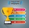 Cup champion - business infographic