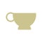 Cup coffe break time office icon