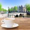 Cup of coffee in Amsterdam