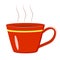 A cup of coffee. Clipart.