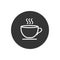Cup of coffee. Coffee cup icon template white color editable on gray. Coffee symbol Flat vector sign isolated on white