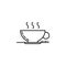 cup of coffee dusk icon. Element of drinks and beverages icon for mobile concept and web apps. Thin line cup of coffee icon can be