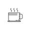 cup of coffee dusk icon. Element of drinks and beverages icon for mobile concept and web apps. Thin line cup of coffee icon can be
