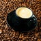 Cup of coffee espressoCup of coffee espresso with foam, roasted
