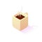Cup Of Coffee Isometric Icon