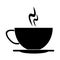 cup of coffee smoke hot pictogram