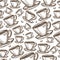 Cup of coffee or tea, beverage mun mug seamless pattern
