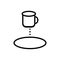 Cup  drink  gap  coffee a small bowl-shaped container for drinking from, typically having a handle.