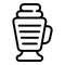 Cup frappe icon outline vector. Iced cup food
