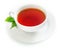 Cup of fresh hot black tea