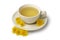 Cup of healthy dandelion tea