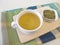 Cup of kukicha green tea