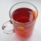 Cup of morning aromatic fruit tea