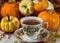 Cup of pumpkin spice tea