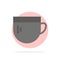 Cup, Tea, Coffee, Basic Abstract Circle Background Flat color Icon