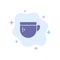 Cup, Tea, Coffee, Basic Blue Icon on Abstract Cloud Background