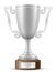 Cup winner silver stock vector illustration