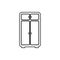 cupboard icon. Element of Furniture for mobile concept and web apps icon. Thin line icon for website design and development, app