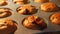 Cupcake. Baking in oven. Time lapse footage of cooking muffins. 4k, UHD