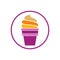 Cupcake Cake Bakery Sweet Logo Design Vector