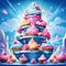Cupcake Carnival: A Tower of Fun and Festivity