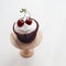 Cupcake with cherries