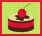 Cupcake Cherry and Chocolate Vector