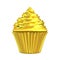 Cupcake golden shiny gold cake