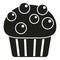 Cupcake icon simple vector. Cake food