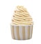 Cupcake isolated on white background