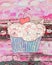 Cupcake Kittt Abstract Whimsical Illustration