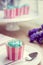 Cupcake and lavender vintage color tone