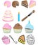 Cupcake Logo Set