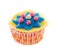 Cupcake with marzipan decoration