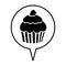 Cupcake pictogram icon image