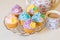 Cupcake selection in pastel colors